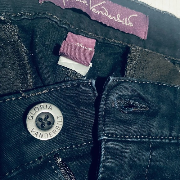 Gloria Vanderbilt Blue and Black Straight Leg Jeans - Picture 5 of 7